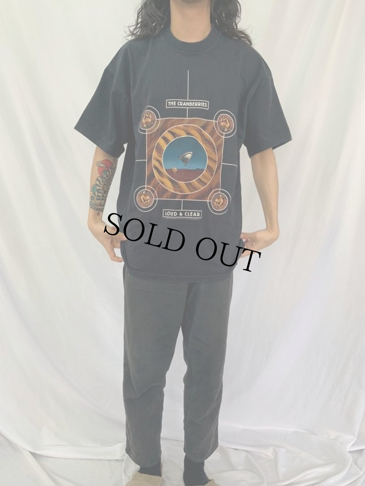 画像2: 90's THE CRANBERRIES "LOUD&CLEAR" ポストパンクバンドTシャツ XL (2)