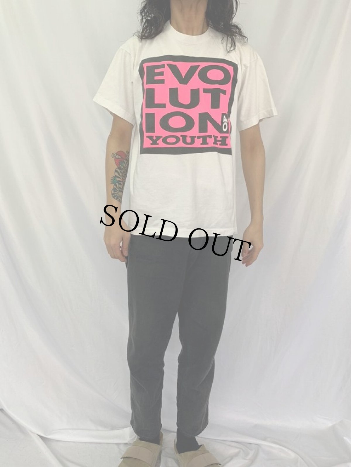 画像3: 90's EVOLUTION OF YOUTH USA製 "STUSSY, MOSSIMO, JIMMY'S" プリントTシャツ L (3)