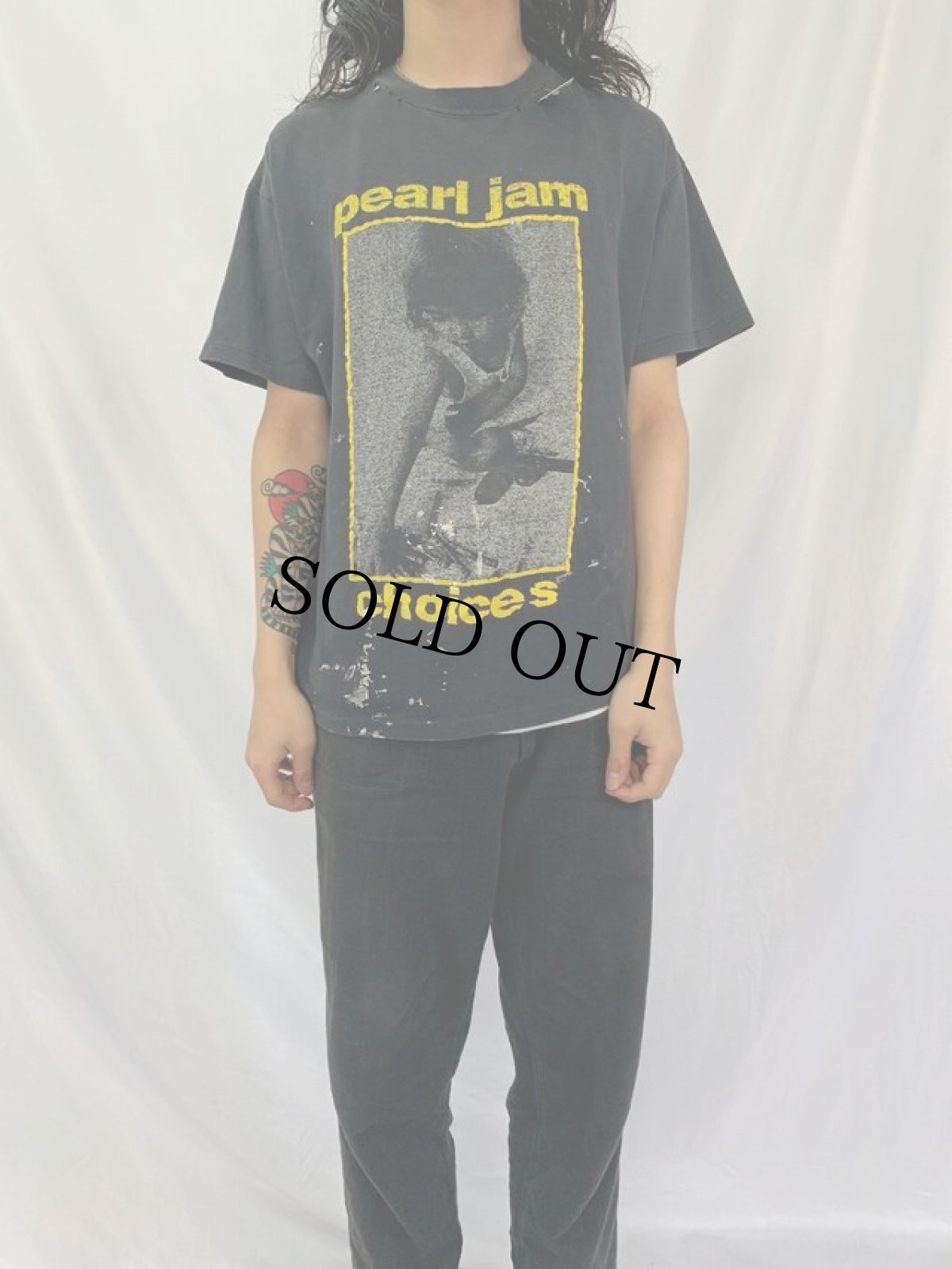画像3: 90's PEARL JAM "CHOICES" ロックバンドTシャツ L (3)