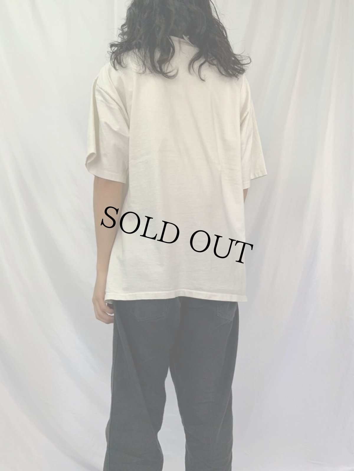 画像4: 90's SNOOPY USA製 "ロベール・ドアノー パリ市庁舎前のキス" キャラクターパロディプリントTシャツ XL (4)