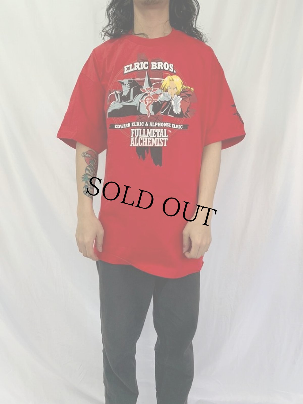 画像2: 2004 鋼の錬金術師 FULLMETAL ALCHEMIST アニメプリントTシャツ DEADSTOCK XL (2)