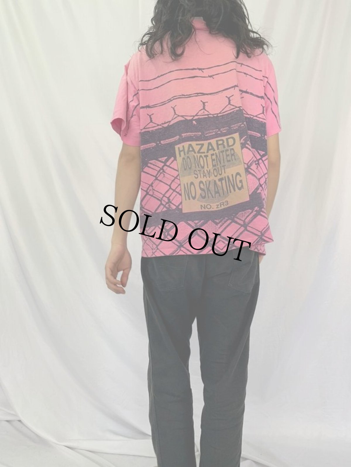 画像4: 90's Ocean Pacific 有刺鉄線プリントTシャツ L (4)