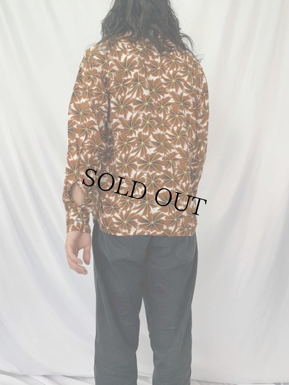 画像4: 50's PENNY'S TOWNCRAFT 総柄オープンカラーシャツ M (4)