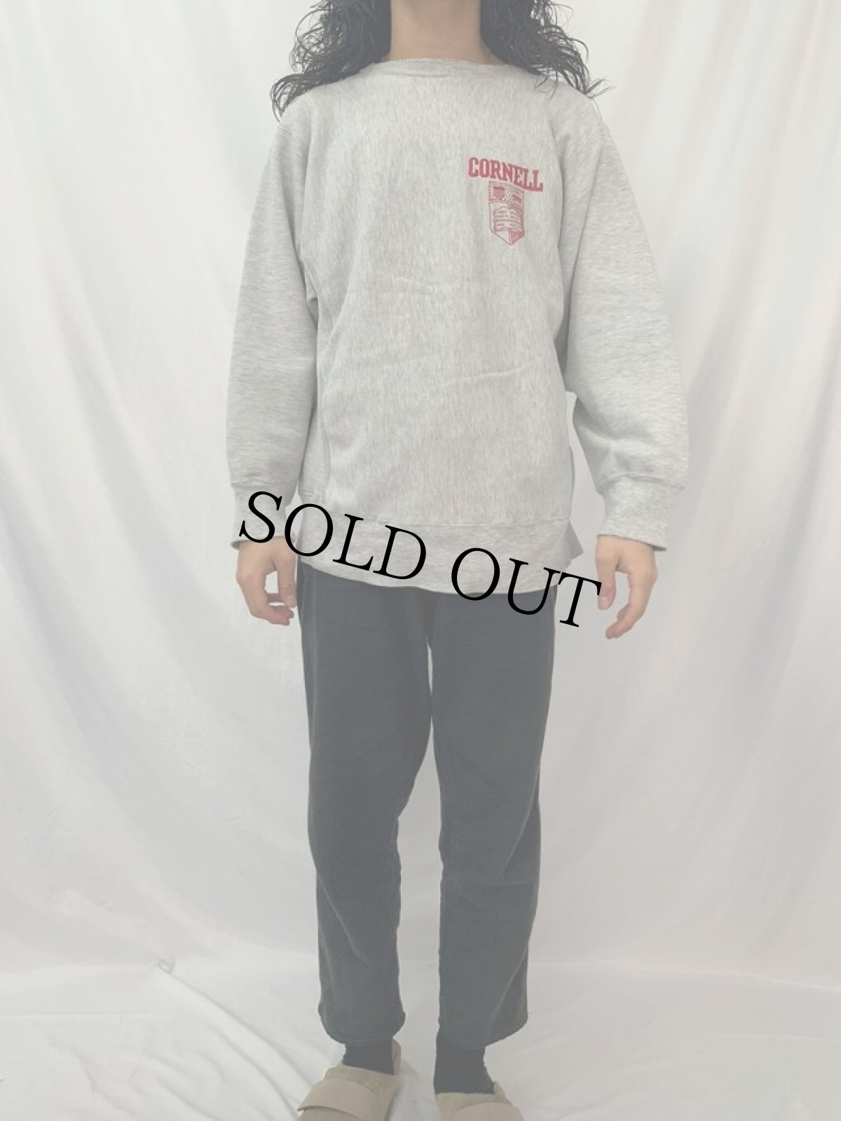 画像3: 80's Champion REVERSE WEAVE USA製 トリコタグ "CORNELL" バックプリント L (3)