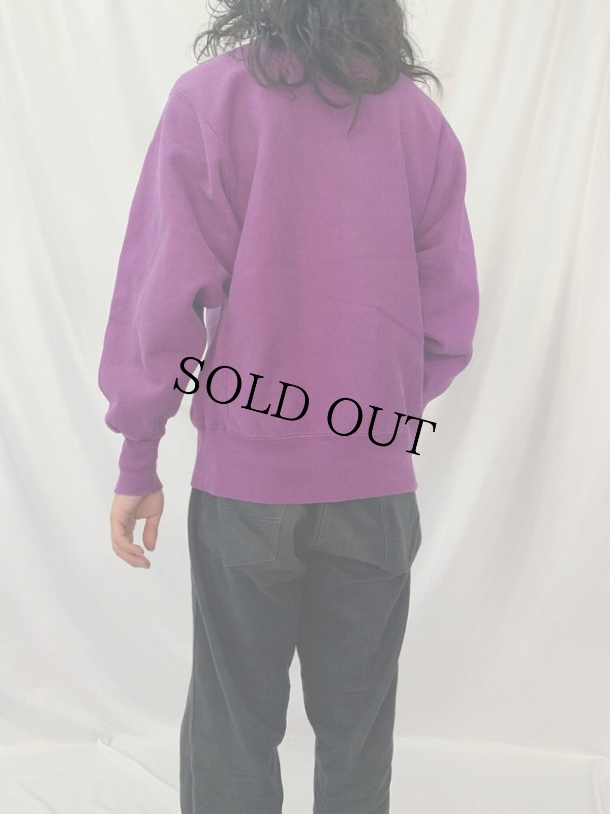 画像4: Champion REVERSE WEAVE USA製 ロゴ刺繍 スウェット (4)