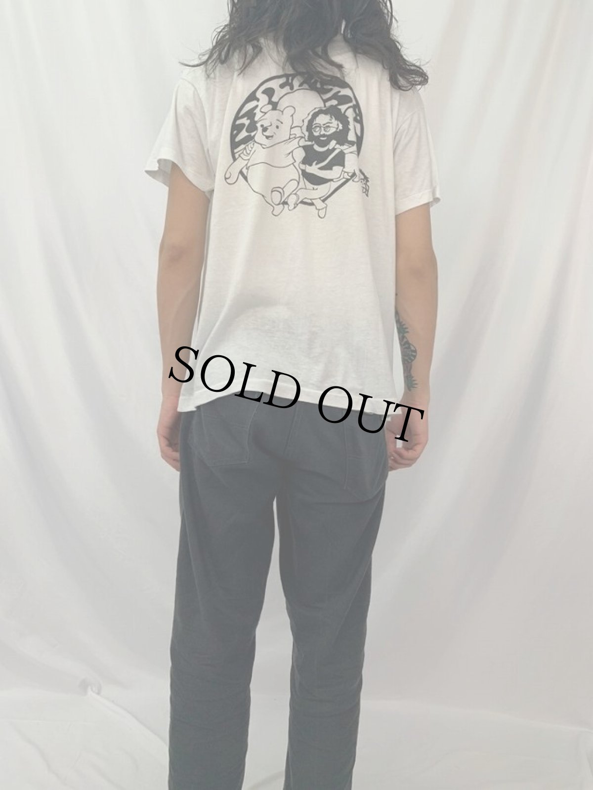 画像5: 80's Jerry Garcia くまのプーさん パロディTシャツ XL (5)