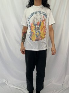 画像3: 80's ANTHRAX "CLASH OF THE TITANS" ヘヴィメタルバンドTシャツ XL (3)