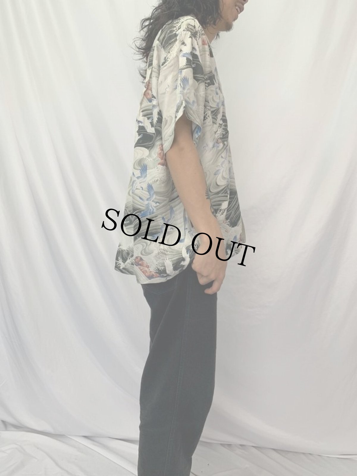 画像3: 60's PENNEY'S JAPAN製 レーヨンアロハシャツ L (3)