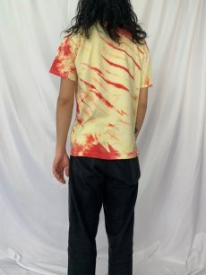 画像4: 80's Jimi Hendrix USA製 "flying eye ball" タイダイ染め ミュージシャンTシャツ L (4)