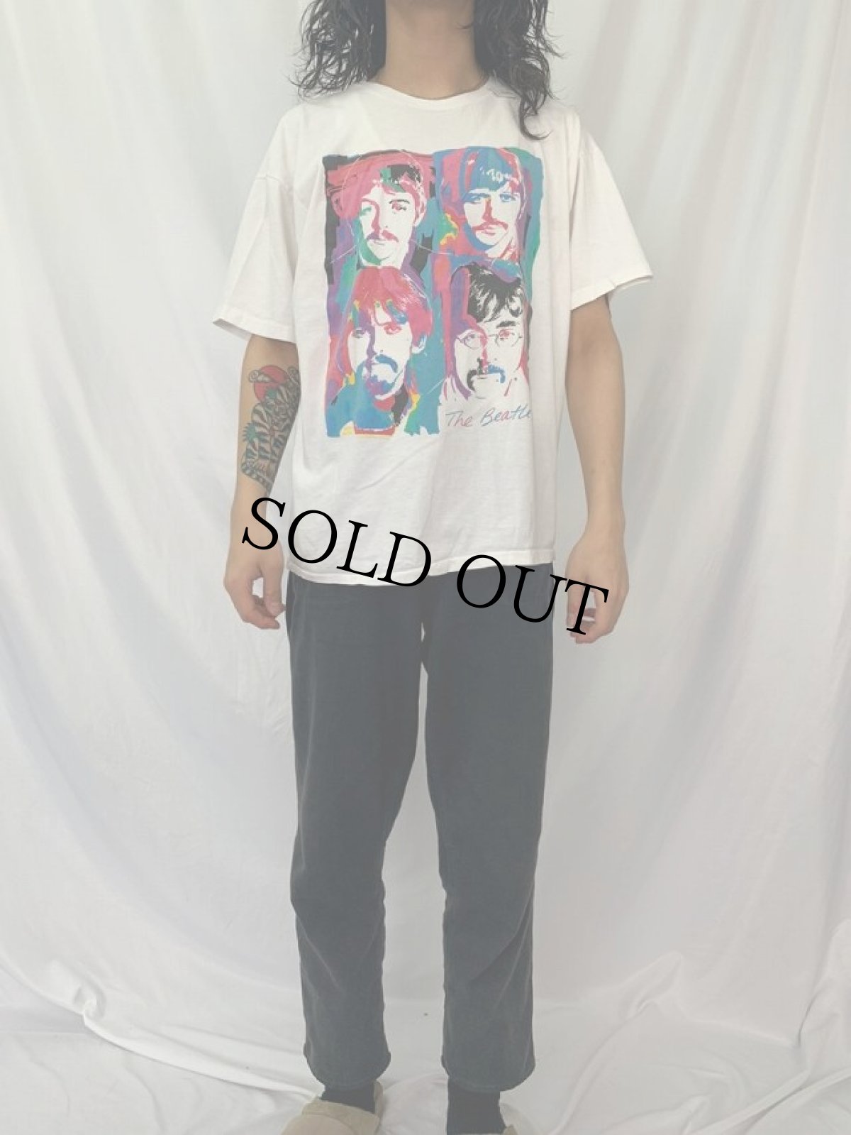 画像3: 90's THE BEATLES USA製 ロックバンドTシャツ XL (3)