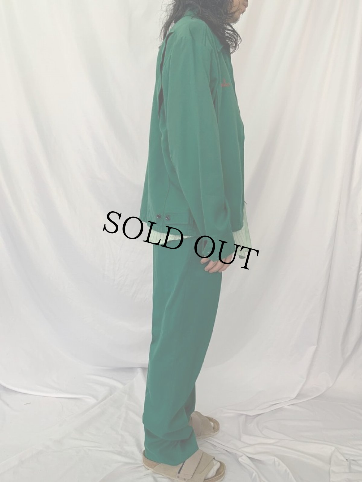 画像6: 70's RIVERSIDE USA製 "7UP" ワークジャケット&シャツ＆パンツ 3ピース SETUP MEDIUM (6)