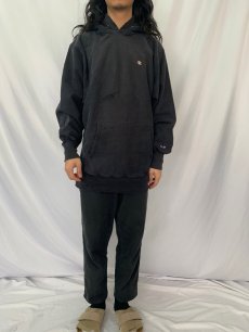 画像2: 90's Champion REVERSE WEAVE USA製 目付き スウェットフーディー BLACK XXL (2)