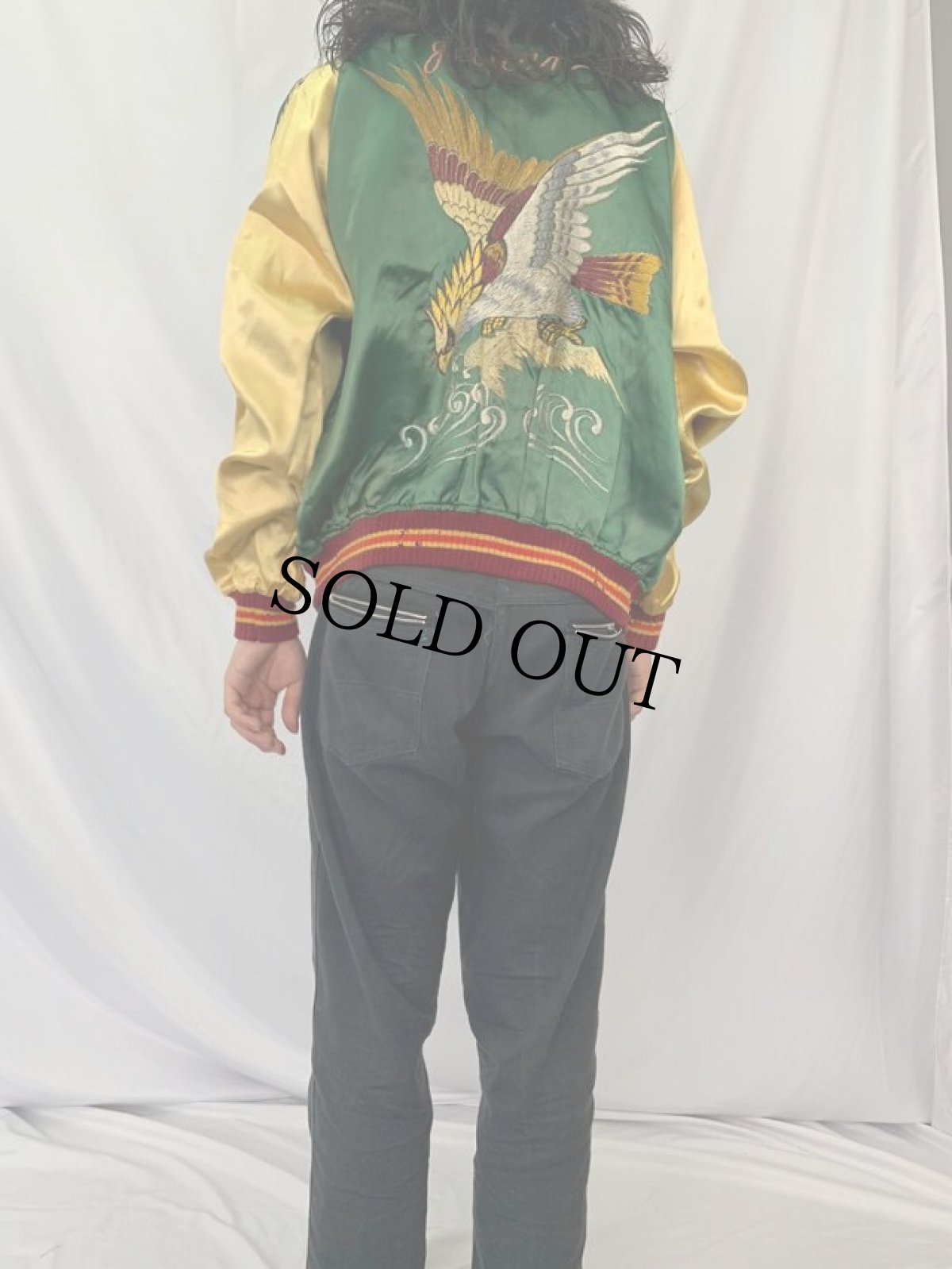 画像7: 50's "JAPAN" 鷹×龍 スーベニアジャケット (7)