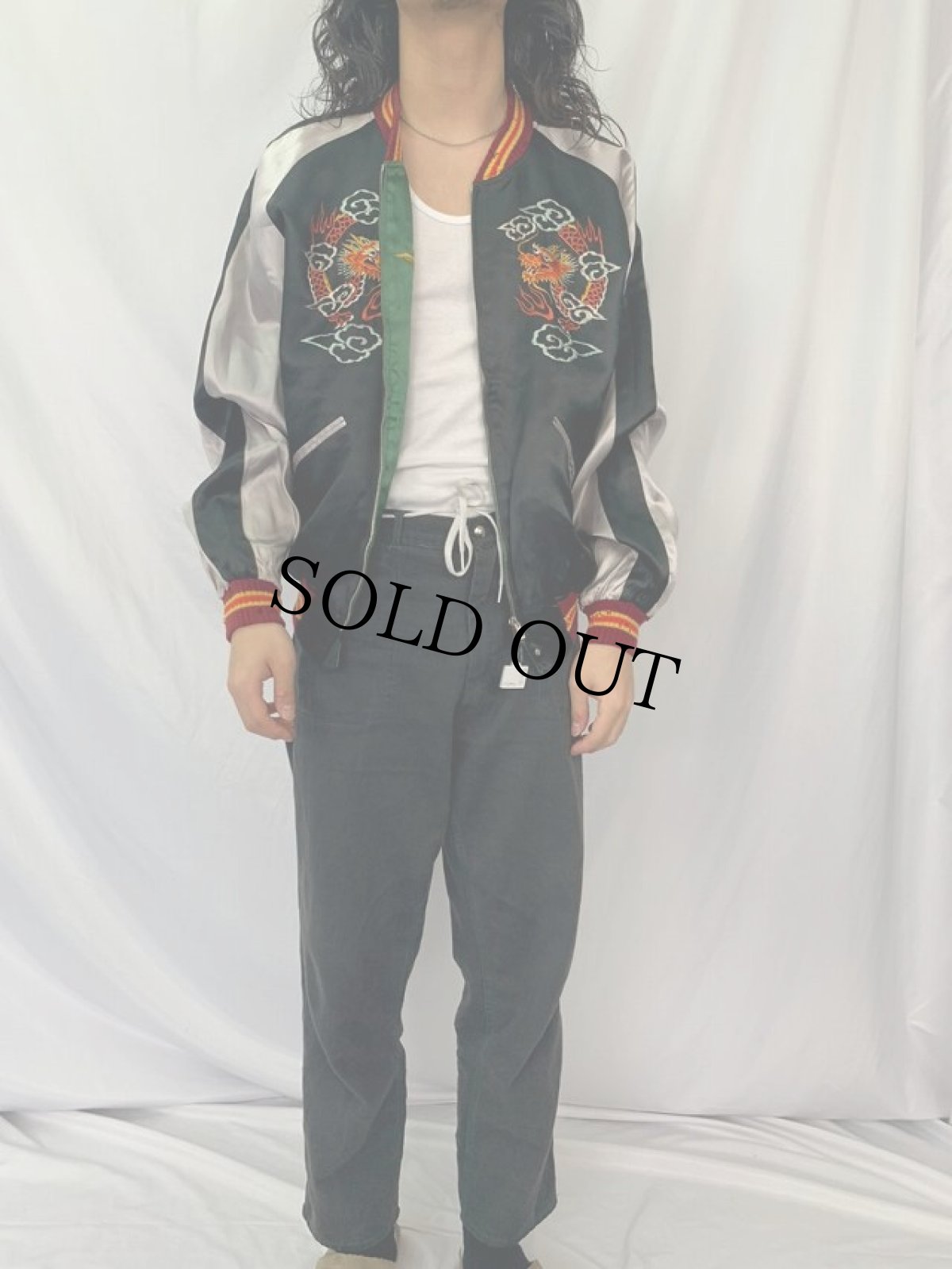 画像8: 50's "JAPAN" 鷹×龍 スーベニアジャケット (8)