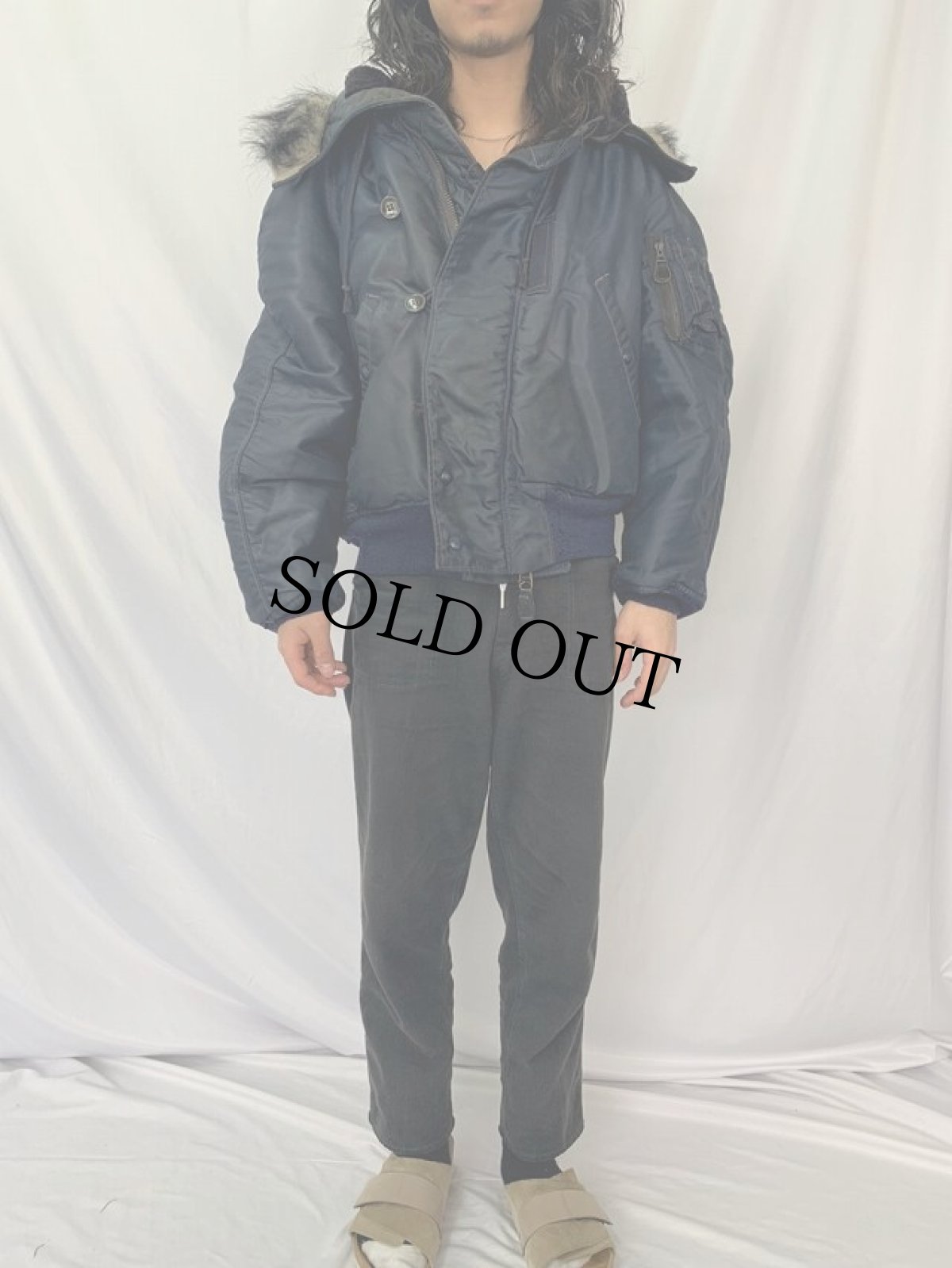 画像2: 50's U.S.AIR FORCE N-2A フライトジャケット LARGE (2)