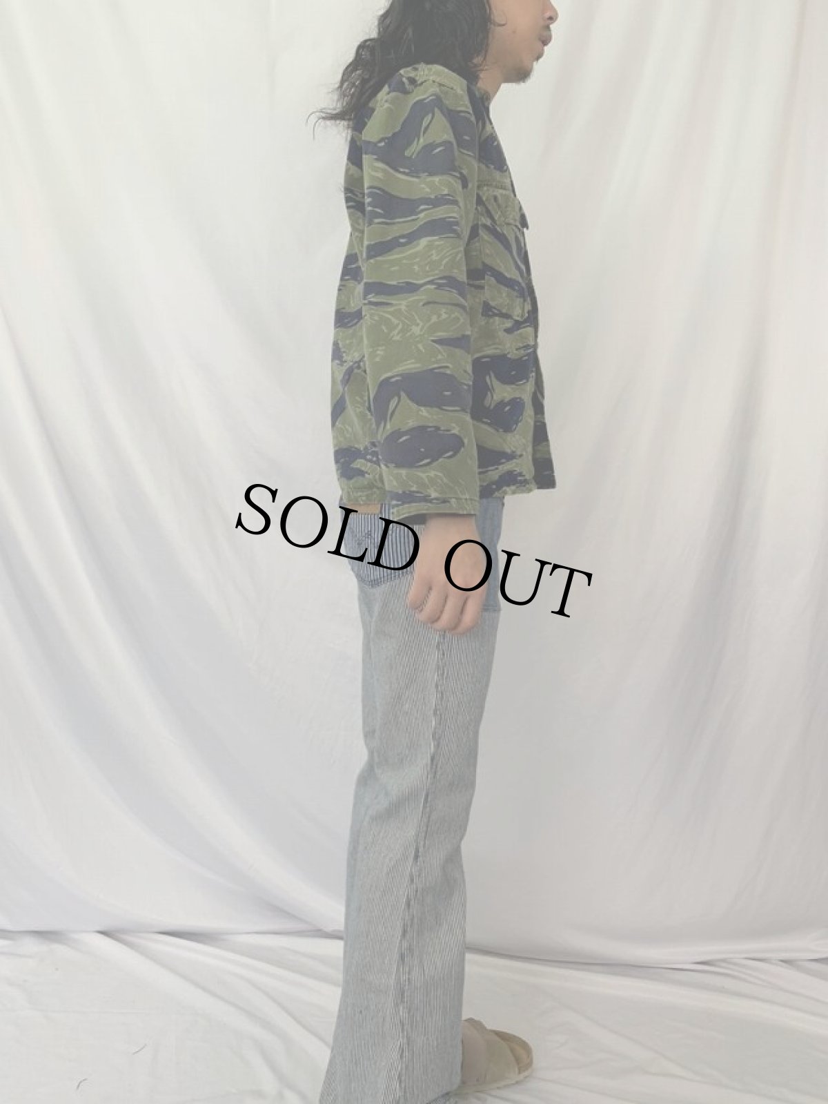 画像4: 70's Wrangler peter max USA製 ストライプ柄 フレアパンツ W31 (4)