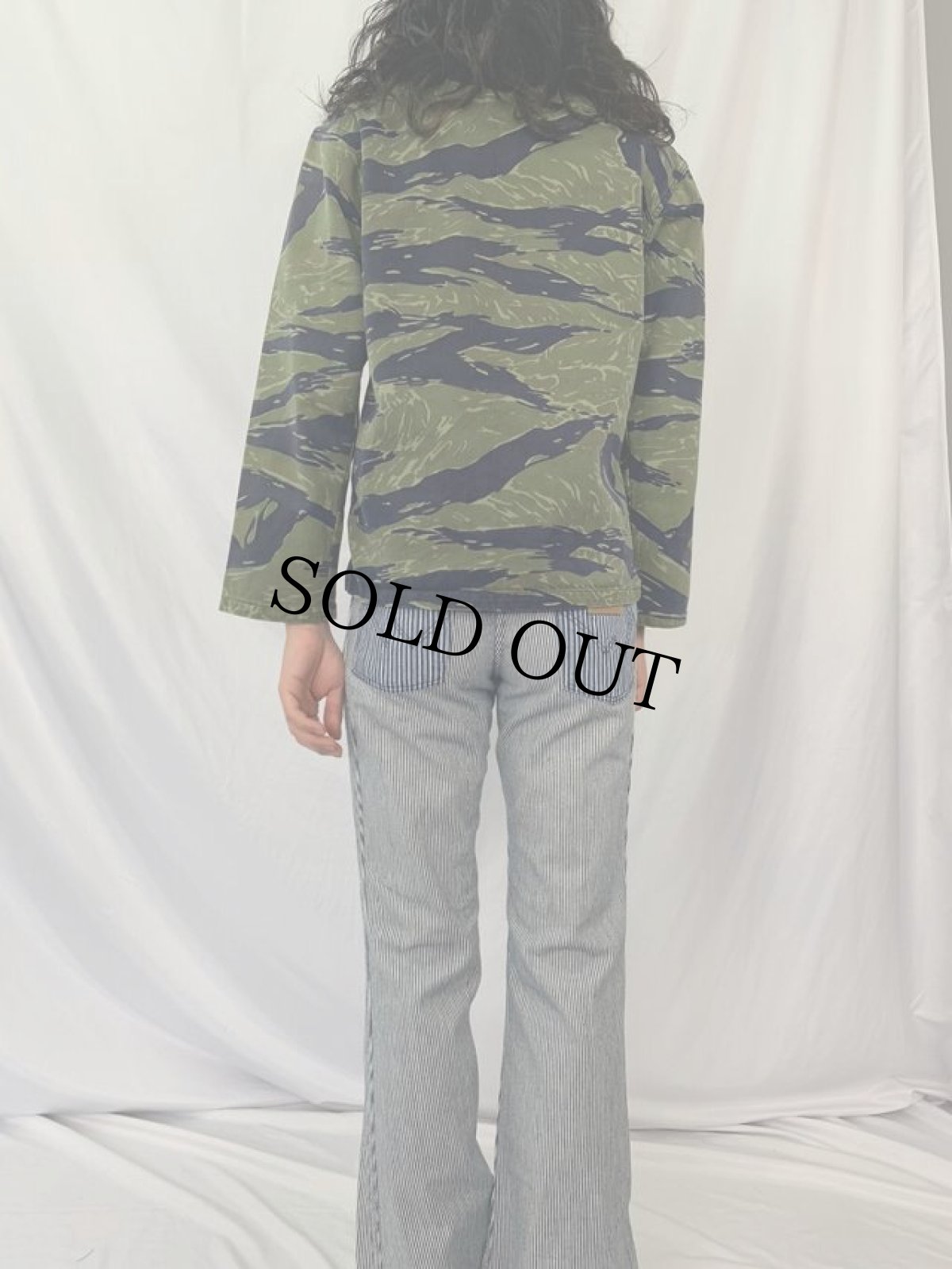 画像5: 70's Wrangler peter max USA製 ストライプ柄 フレアパンツ W31 (5)