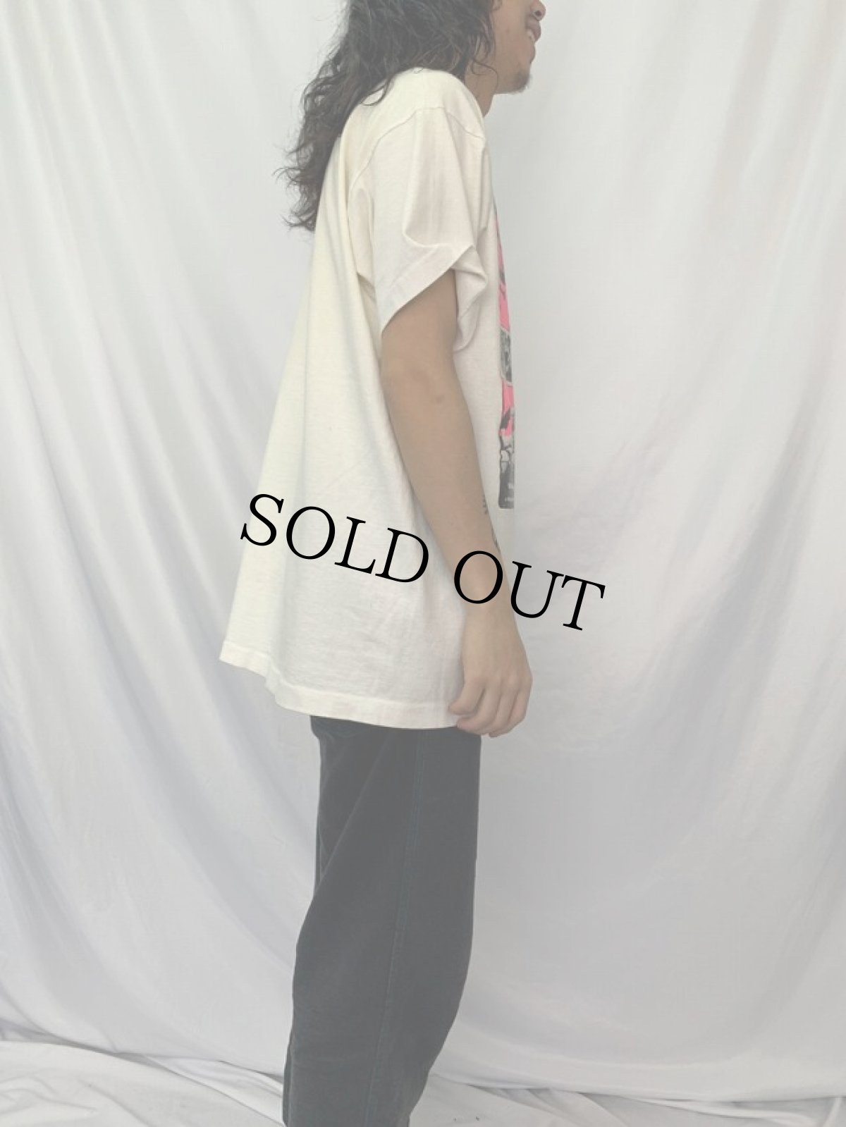 画像4: 90's SOMETHING WEIRD PRODUCTS USA製 "She-Devils on Wheel" アクション映画プリントTシャツ XL (4)