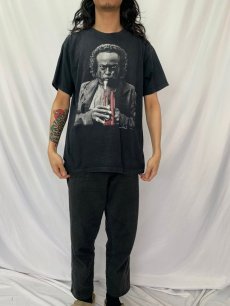 画像3: 90's Miles Davis USA製 ジャズミュージシャン プリントTシャツ BLACK L (3)