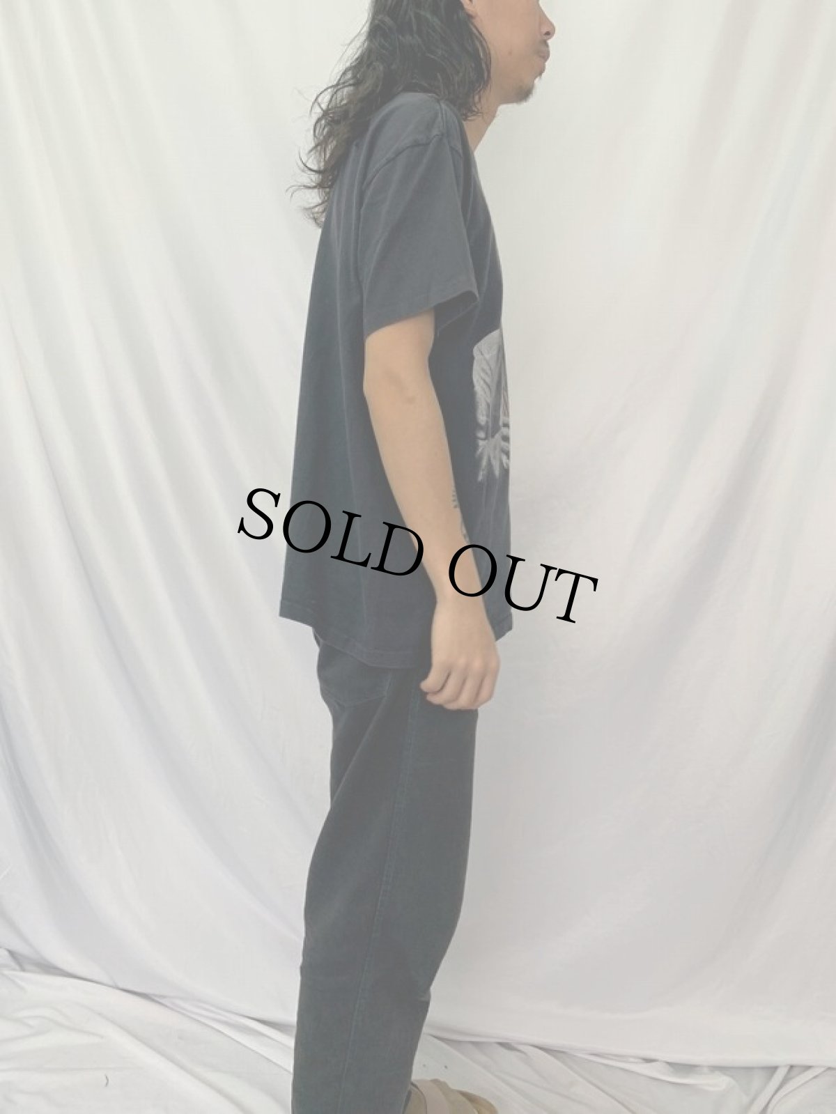 画像4: 90's Miles Davis USA製 ジャズミュージシャン プリントTシャツ BLACK L (4)