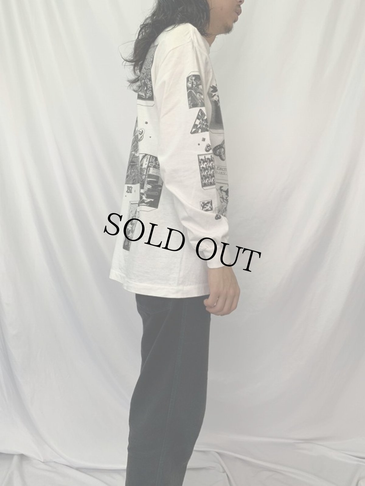 画像3: 90's M.C. Escher USA製 騙し絵アート マルチプリントロンT L (3)