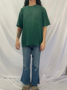 画像2: 90's GAP USA製 ポケットTシャツ GREEN XL (2)