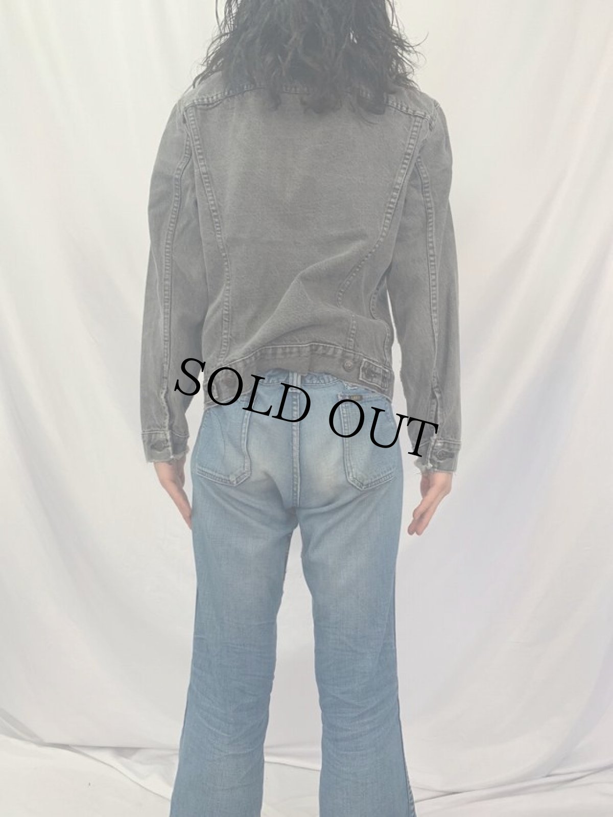 画像4: 90's Levi's 75505 CANADA製 ブラックデニムジャケット SIZE38 (4)