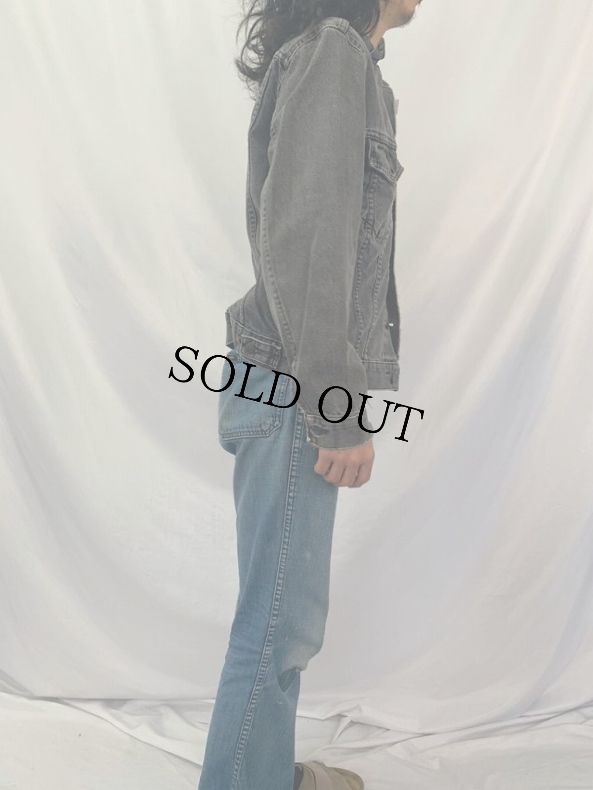 画像3: 90's Levi's 75505 CANADA製 ブラックデニムジャケット SIZE38 (3)