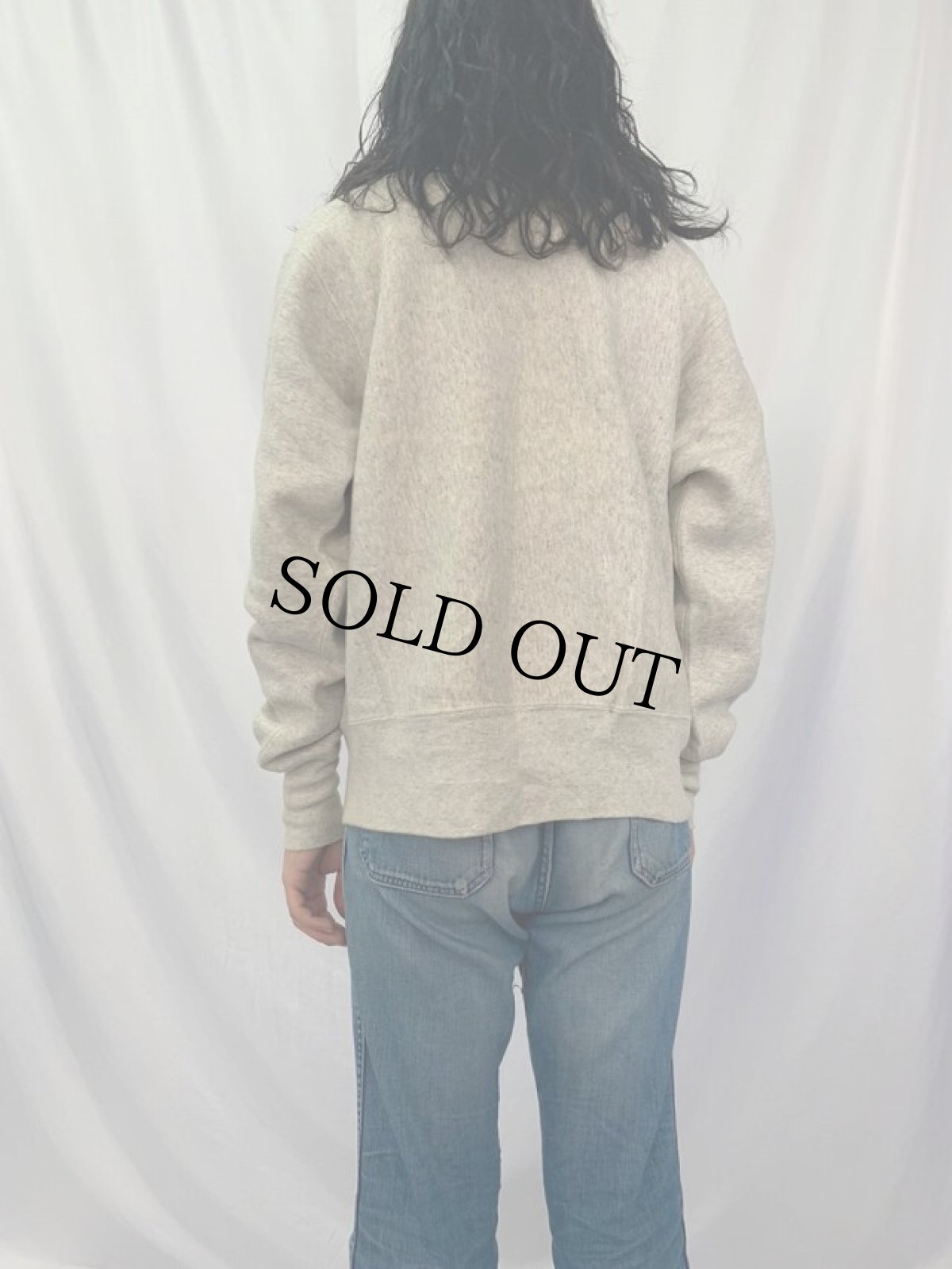 画像4: 60's Champion タタキタグ REVERSE WEAVE USA製 "KINGS POINT" 染み込みプリントスウェット M (4)