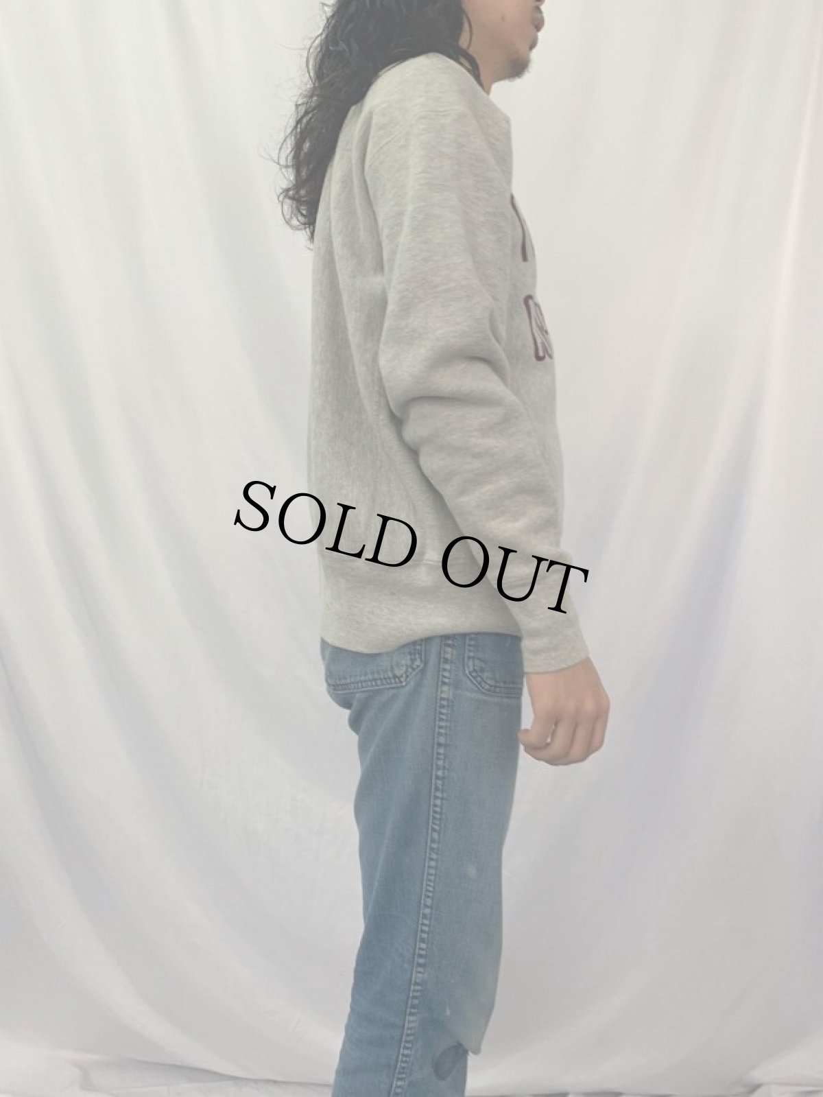 画像4: 70's Champion 赤単色タグ REVERSE WEAVE USA製 "TEXAS AGGIES CORPS OF CADETS" プリントスウェット L (4)