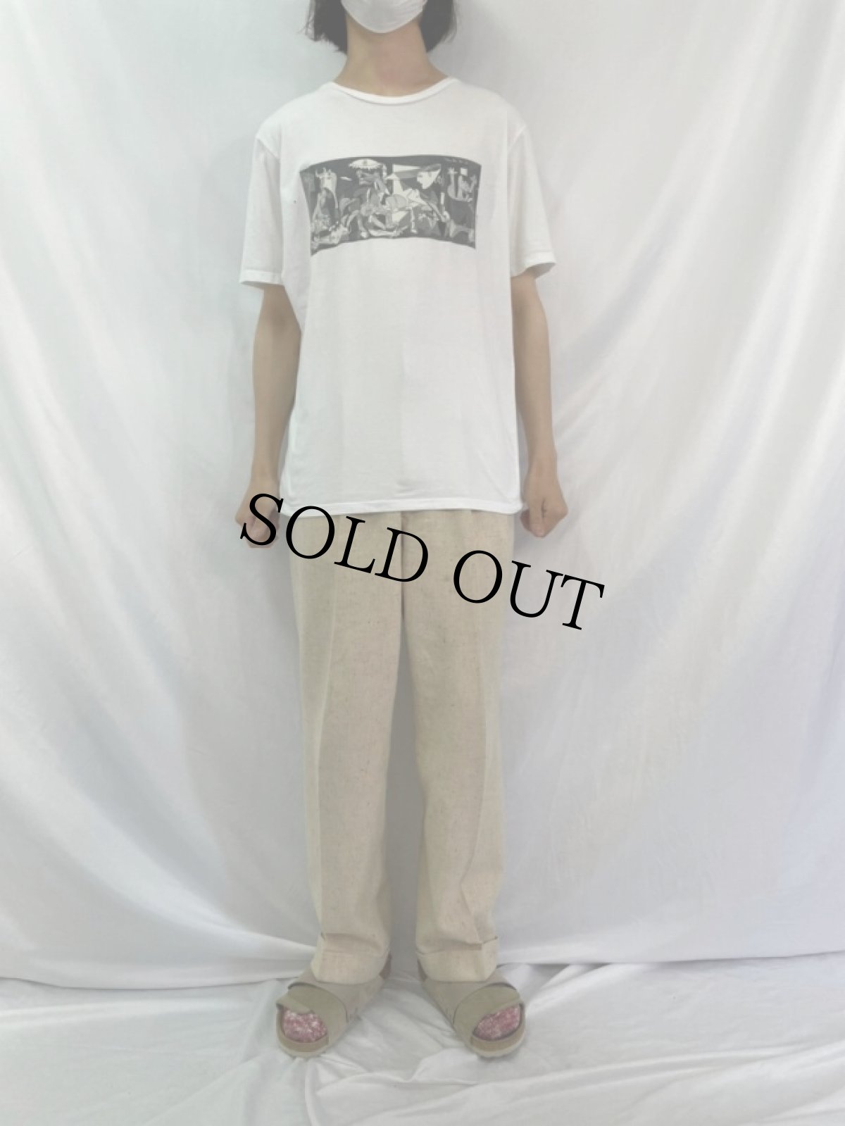 画像2: 2000's PABLO PICASSO SPAIN製 "Guernica" アートプリントTシャツ XL (2)