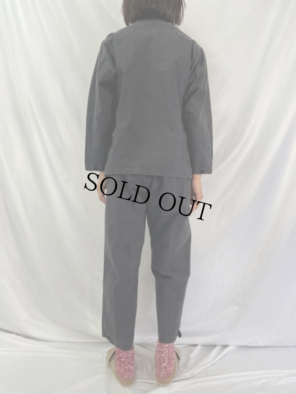 画像4: 〜80's 東ドイツ軍 コットンワークジャケット/パンツ SETUP SIZE48 (4)