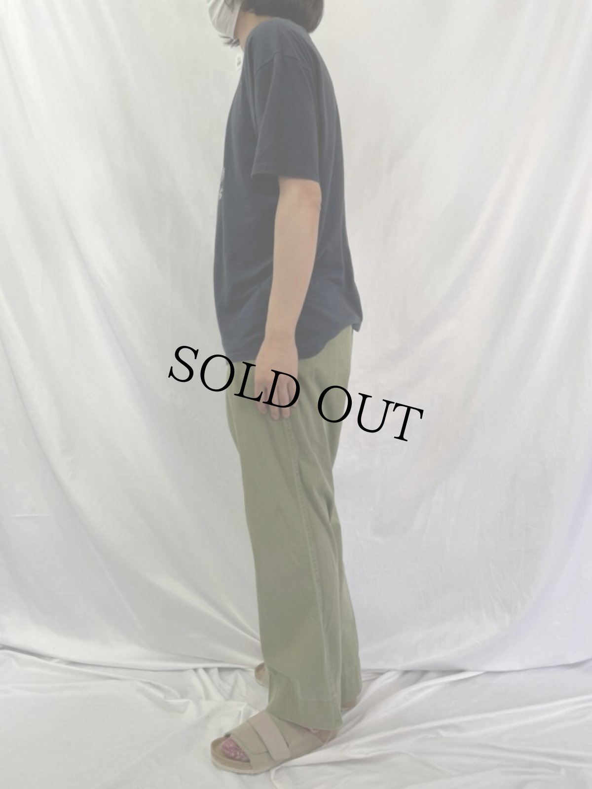 画像3: 50〜60's U.S.ARMY チノトラウザーズ GREEN W35 (3)