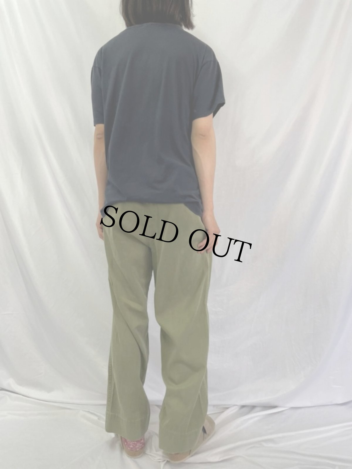 画像4: 50〜60's U.S.ARMY チノトラウザーズ GREEN W35 (4)