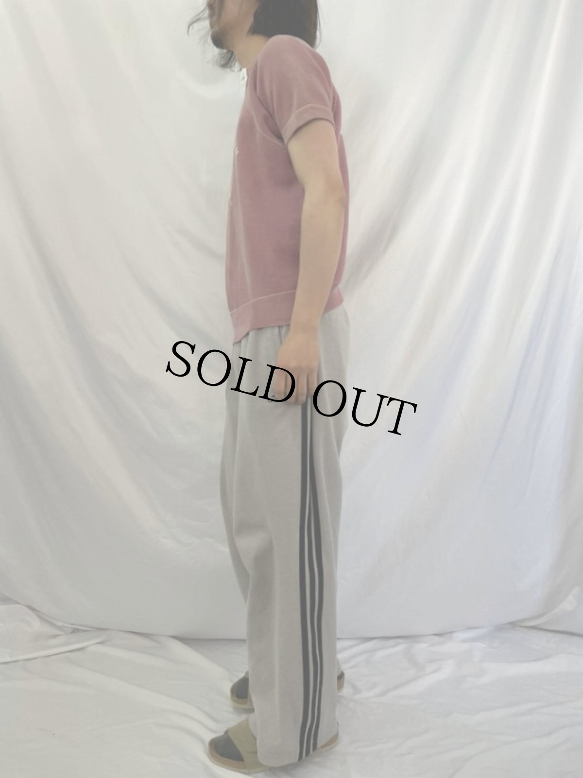 画像3: 60's "TAU KAPPA EPSILON" フロッキープリント ラグラン半袖スウェット (3)