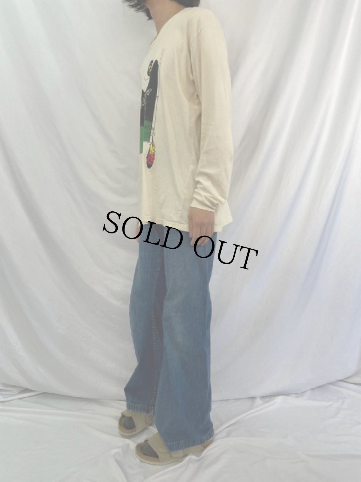 画像3: 70's seafarer USN 巻き デニムセーラーパンツ W29 (3)