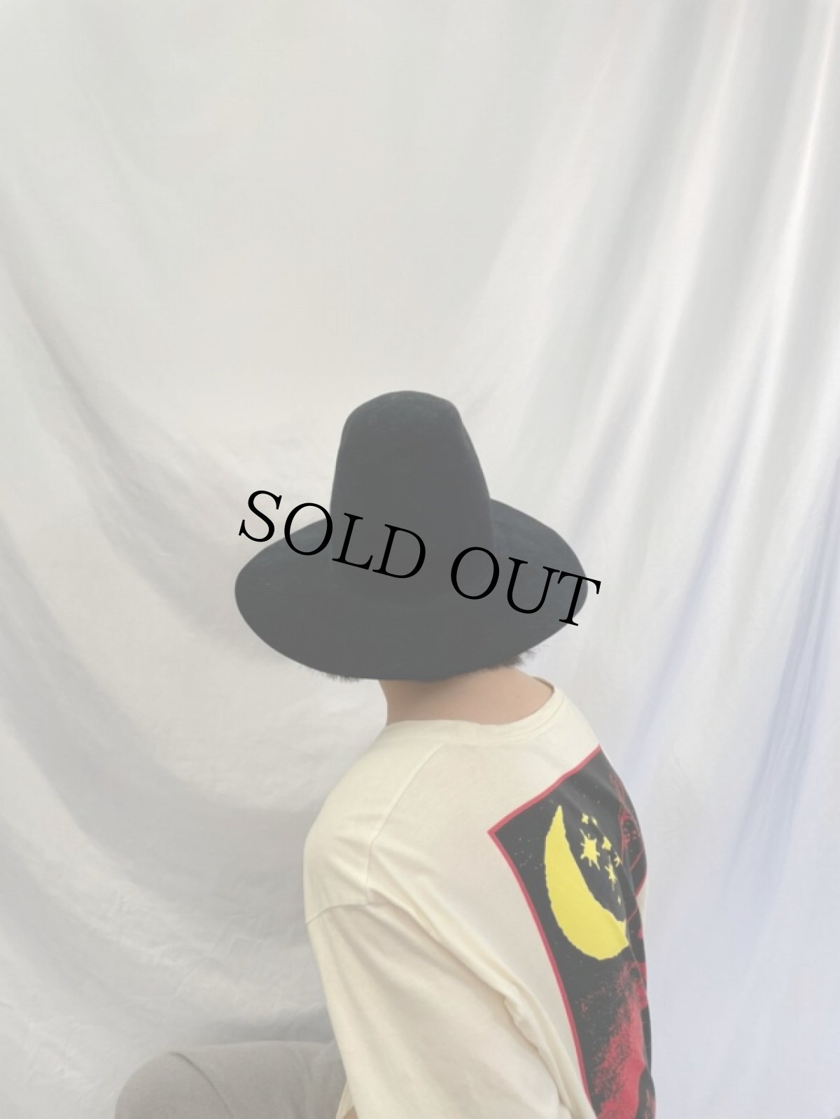 画像4: 90's〜 MORRIS ウールロングブリムハット LARGE (4)