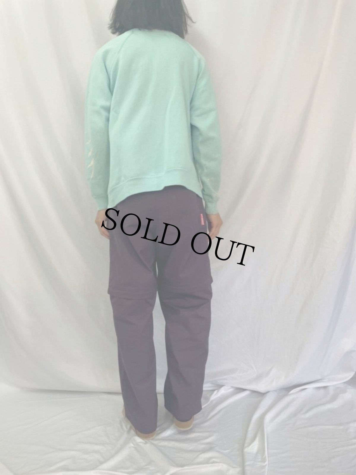 画像4: 70's USA製 ラグランスウェット 無地 XL (4)