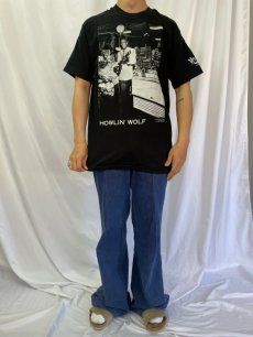 画像2: 90's HOWLIN' WOLF USA製 ブルースシンガー プリントTシャツ L (2)