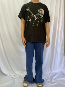 画像2: 90's Dizzy Gillespie USA製 ジャズミュージシャン プリントTシャツ L (2)