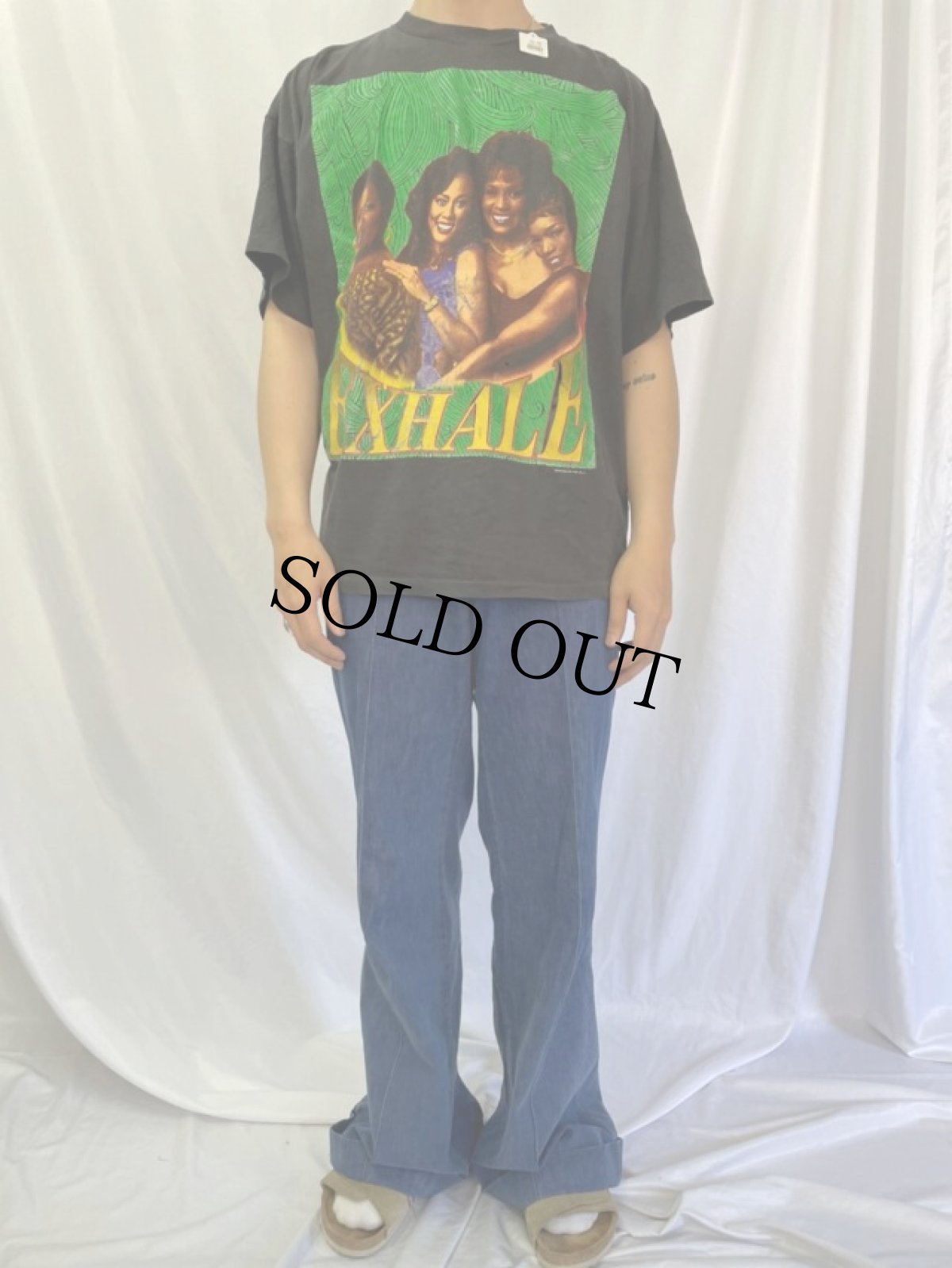 画像2: 90's CECE WINANS × WHITNEY HOUSTON "Waiting To Exhale" R&Bデュエットアルバム プリントTシャツ  XXL (2)
