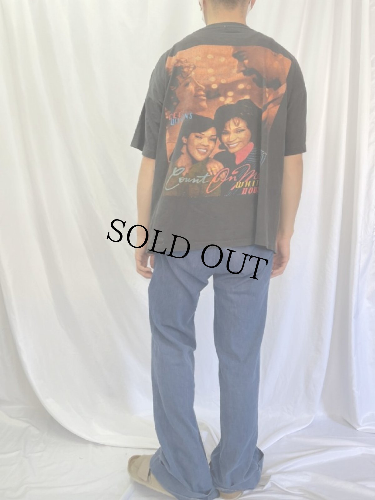 画像4: 90's CECE WINANS × WHITNEY HOUSTON "Waiting To Exhale" R&Bデュエットアルバム プリントTシャツ  XXL (4)