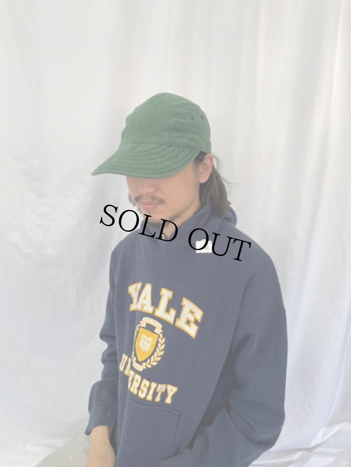 画像2: 90's LANDS' END USA製 ロングビルキャップ XL (2)