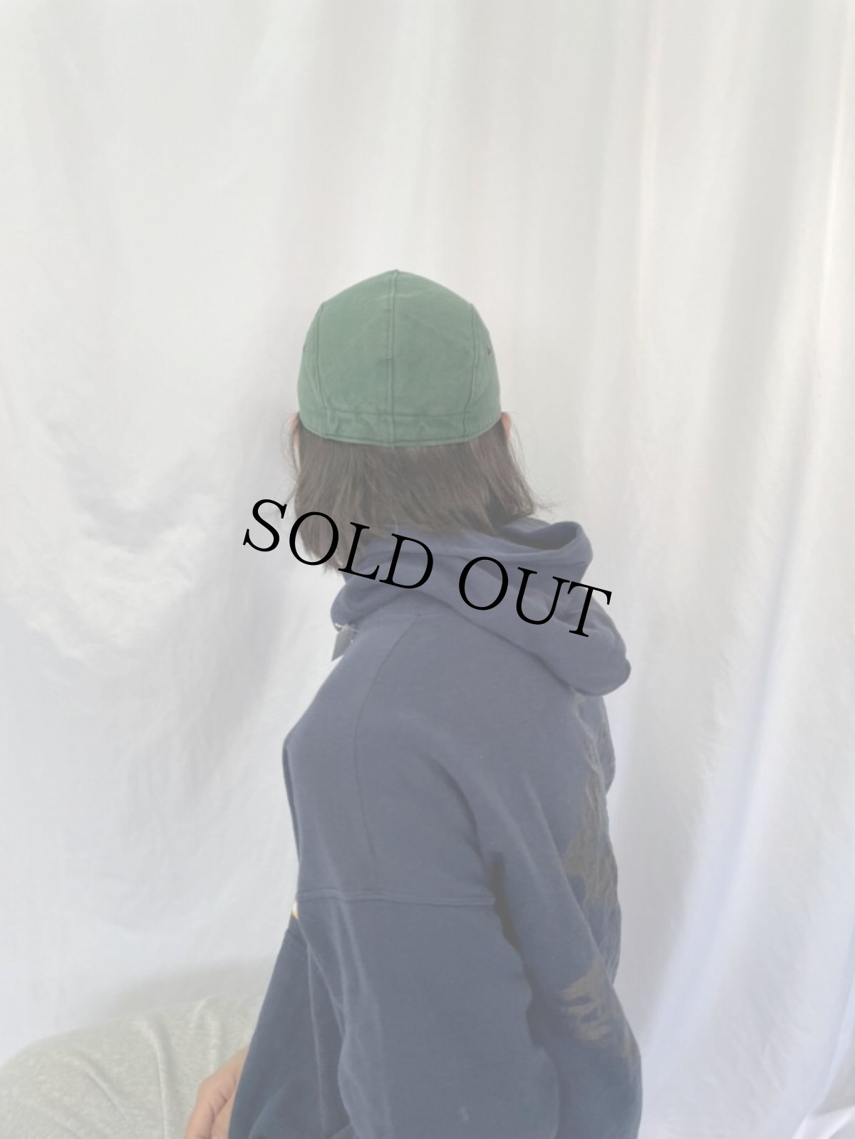 画像4: 90's LANDS' END USA製 ロングビルキャップ XL (4)