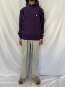 画像2: 90's Champion REVERSE WEAVE USA製 スウェットフーディー L (2)