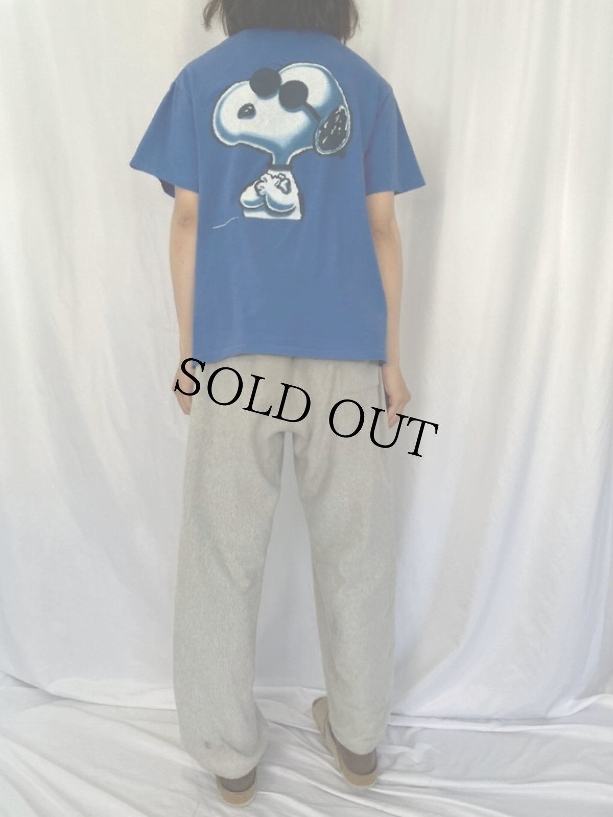 画像4: 90's SNOOPY "JOE COOL" USA製 パロディＴシャツ L (4)