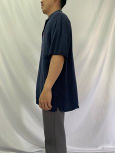 画像3: POLO Ralph Lauren リネン×シルク オープンカラーシャツ XL (3)