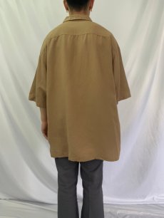 画像4: 80〜90's GAP リネン×レーヨン オープンカラーシャツ XL (4)
