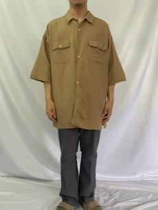画像2: 80〜90's GAP リネン×レーヨン オープンカラーシャツ XL (2)