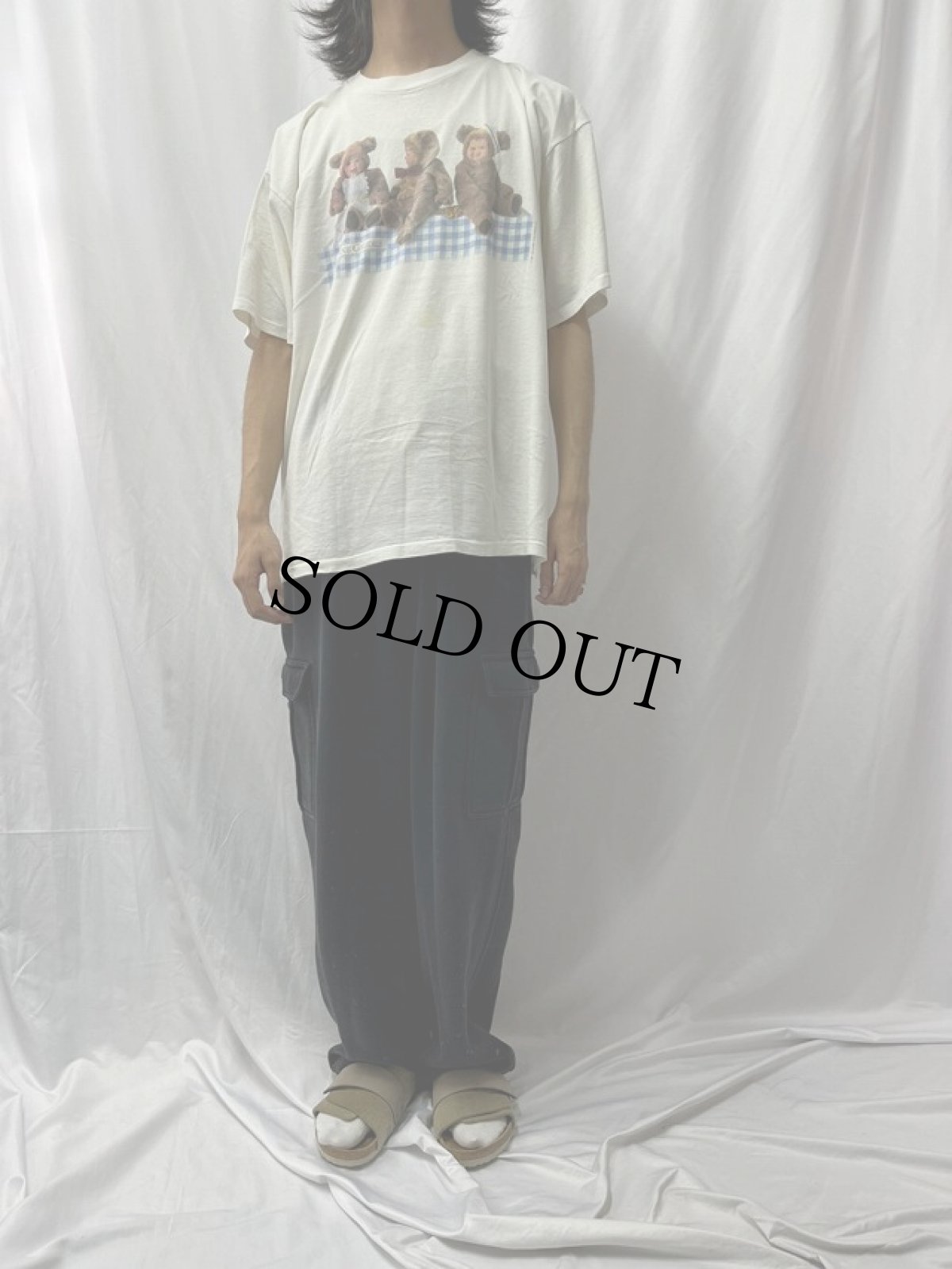 画像2: 90's ANNE GEDDES USA製 赤ちゃんフォトアートプリントTシャツ XL (2)